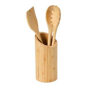 Satake Kjøkkenredskap med beholder 4 deler bambus