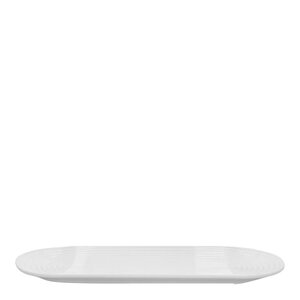 Lyngby Porcelæn Lyngby Tura oval serveringsfat 48x20 cm hvit