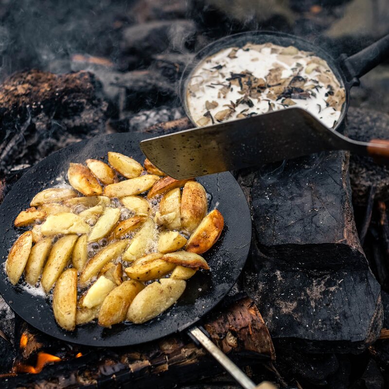 Hällmark of Sweden Grillspade 47 cm stål/tre