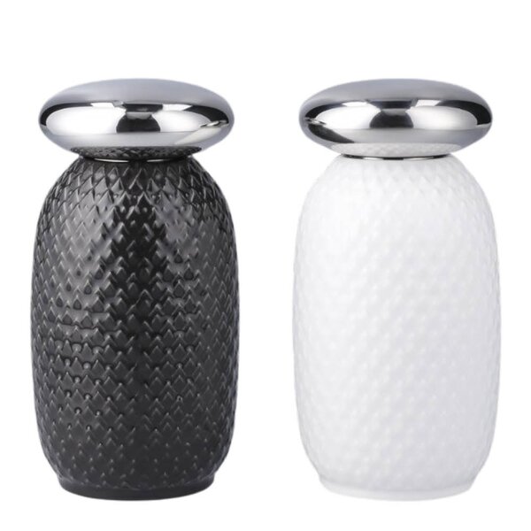 Lyngby Porcelæn Rhombe Salt- og peppersett 13 cm white/slate
