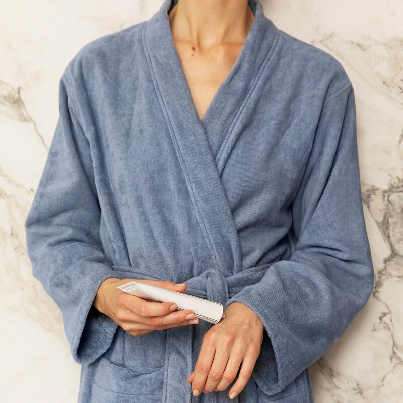 Høie Gaia badekåpe L/XL denimblå