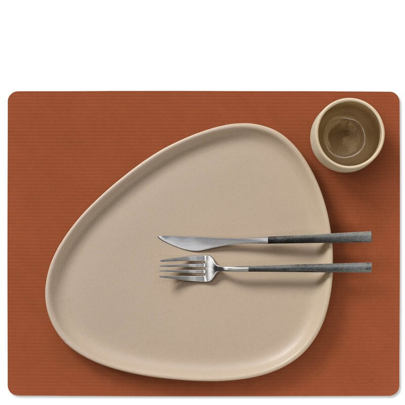 LIND DNA Square Corduroy bordbrikke 45 cm Rust