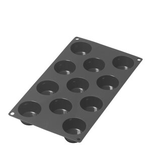 Lékué Silikonform for mini-muffins 11 hull svart