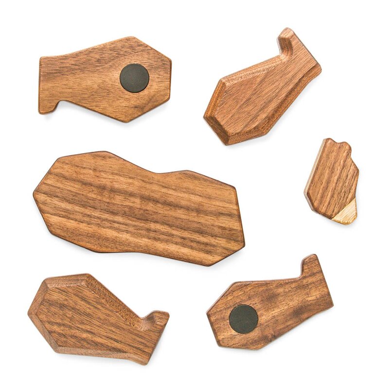 FableWood Bjørn trefigur 12 cm valnøtt/ask