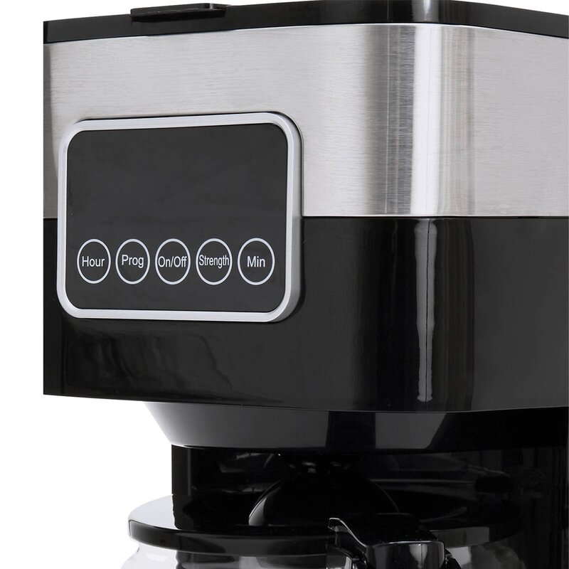 CHAMPION Kaffetrakter digital 12 kopper 1,5L KB400 rustfri