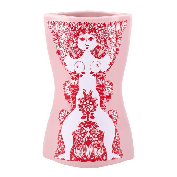 Bjørn Wiinblad - Nina vase 16,5 cm pink/rød