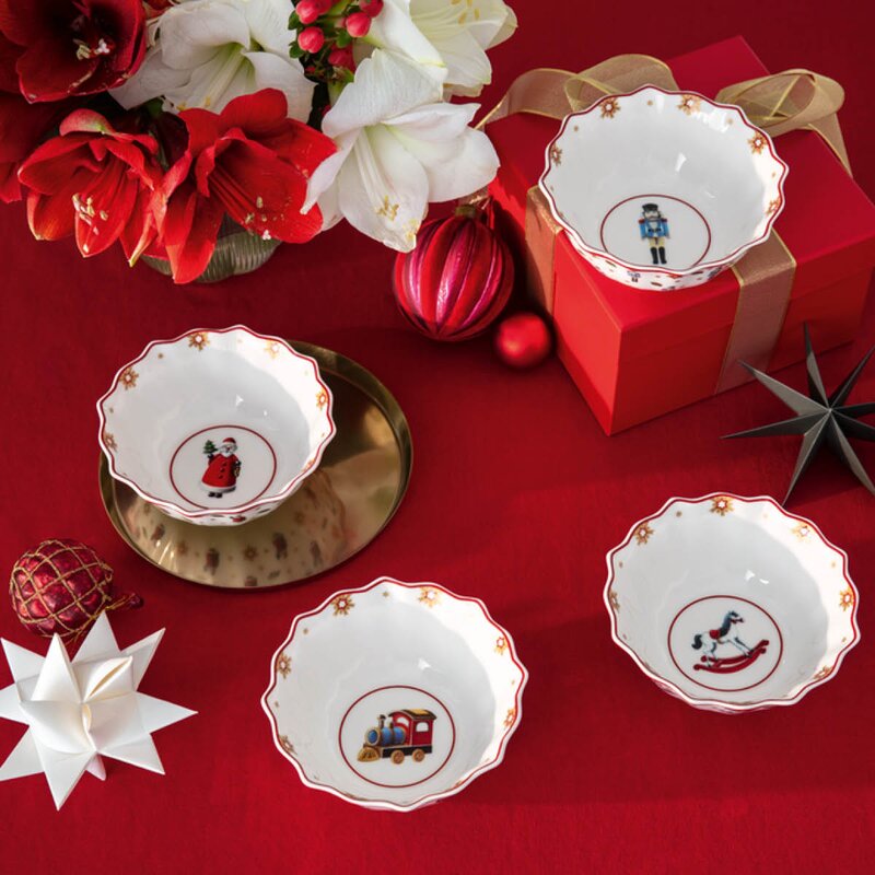 Villeroy & Boch Toy-s Delight jubileums skålsett 4 stk 30,5x30,5 cm multi