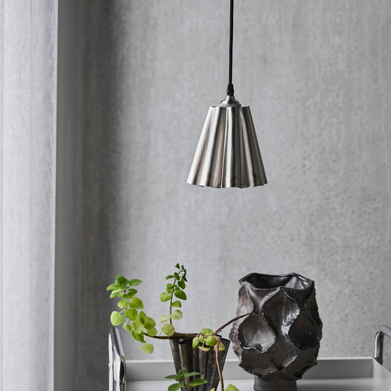 House Doctor Flola lampeskjerm 16 cm børstet sølvfinish