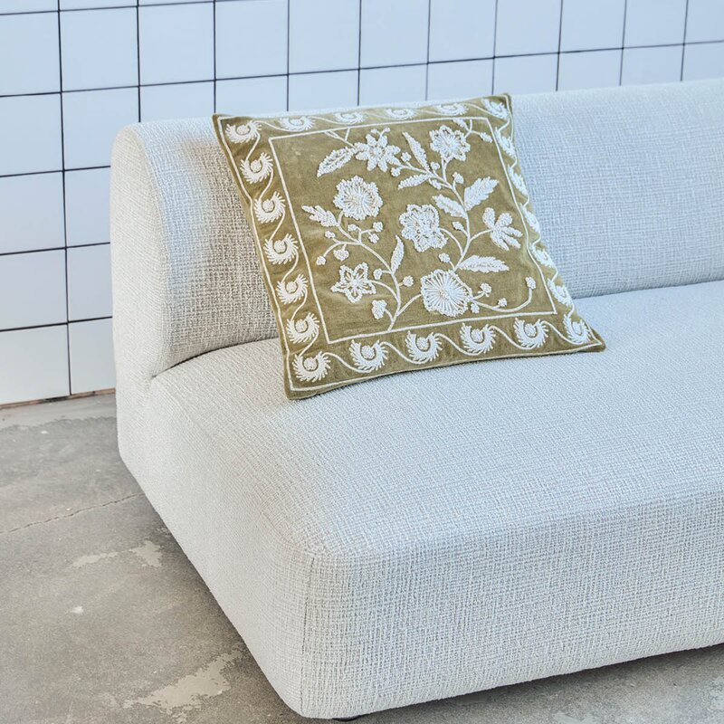 House Doctor Rica putetrekk 50x50 cm sennepsgul/sand