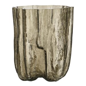 Kosta Boda Crackle vase 27 cm taupe