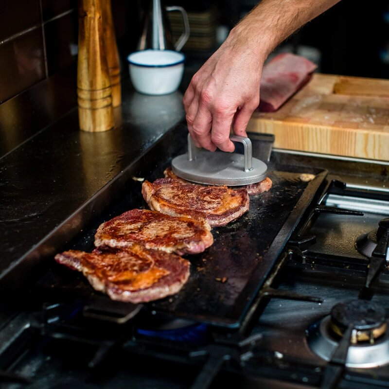 Kockums Jernverk Grillpresse 1,5 kg rustfritt stål