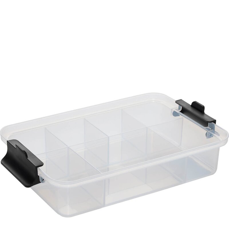 Farberware Snacklebox med 7 rom og plastbrett 20x33 cm hvit
