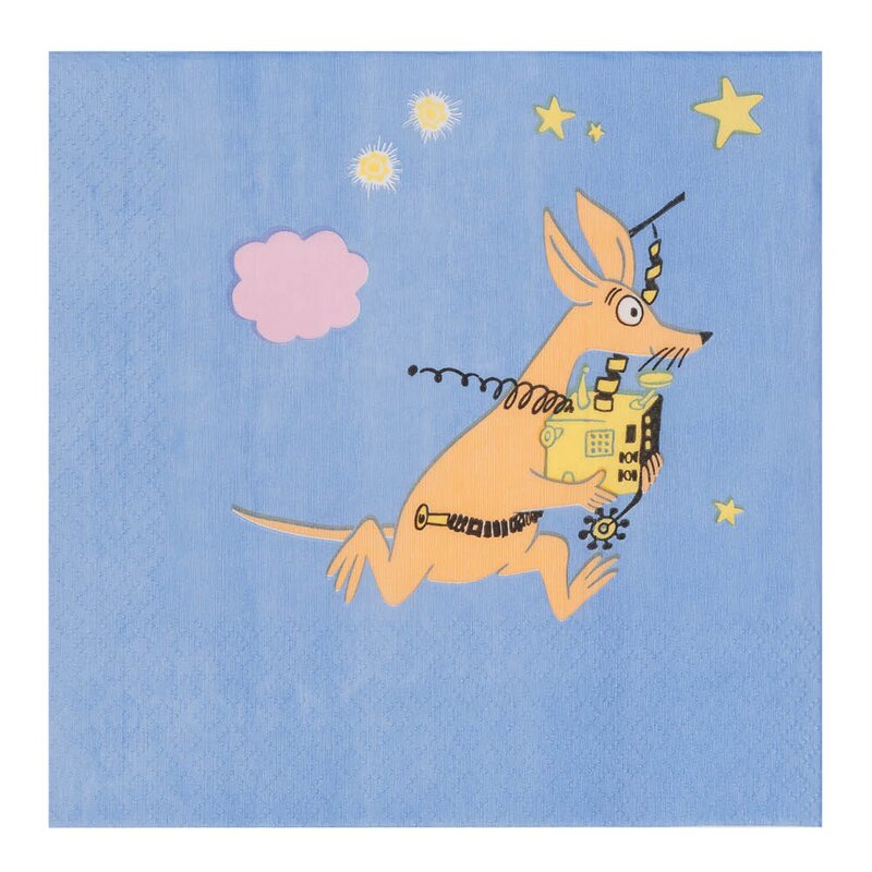 MoominArabia Mummi serviett 33x33 cm 20 stk Romeventyr blå