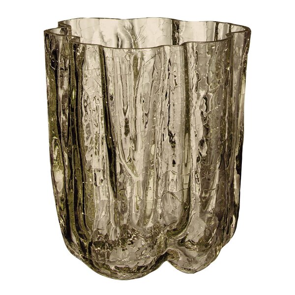 Kosta Boda Crackle vase 12,1 cm taupe