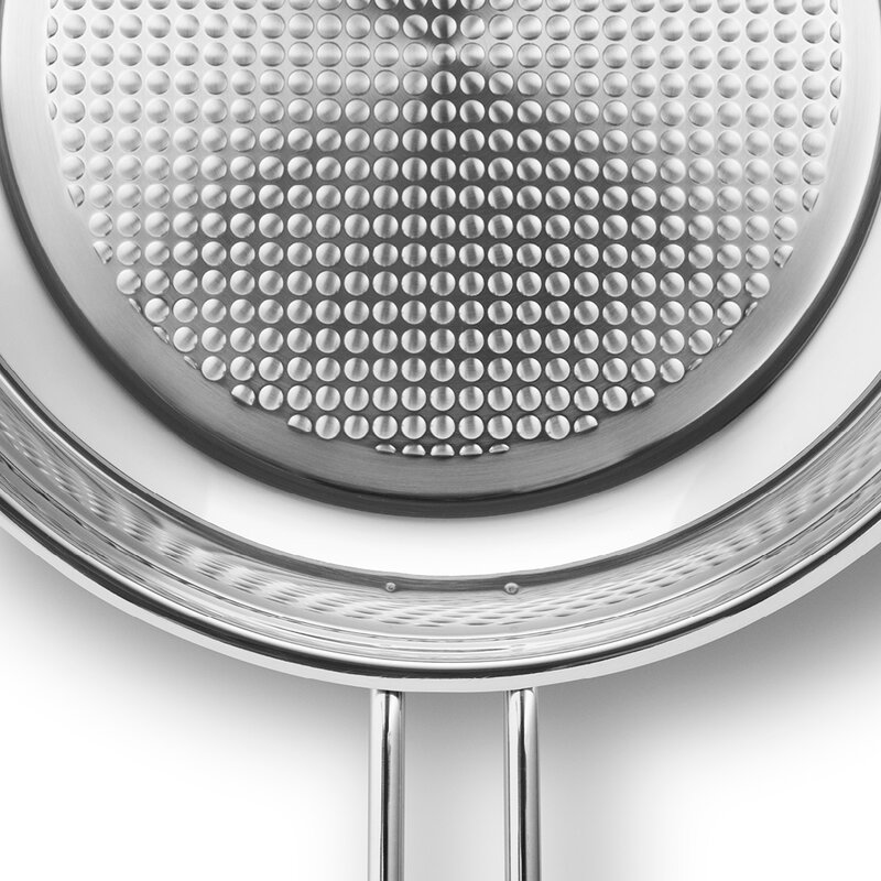 Eva Trio Stainless Steel stekepanne 24 cm honeycomb