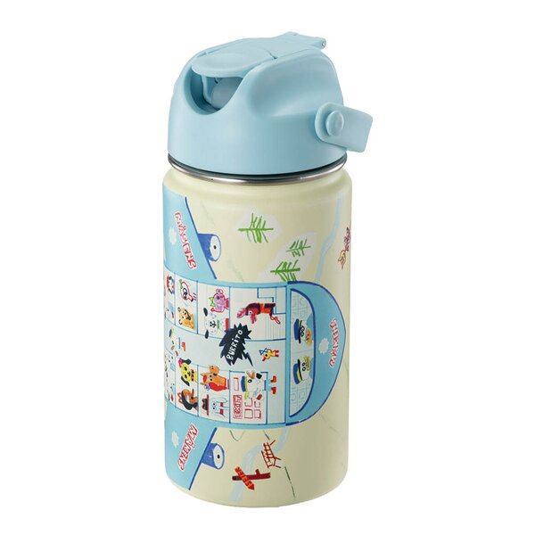 Modern House Bukkene Bruse drikkeflaske 0,4L tegneserie gul/blå