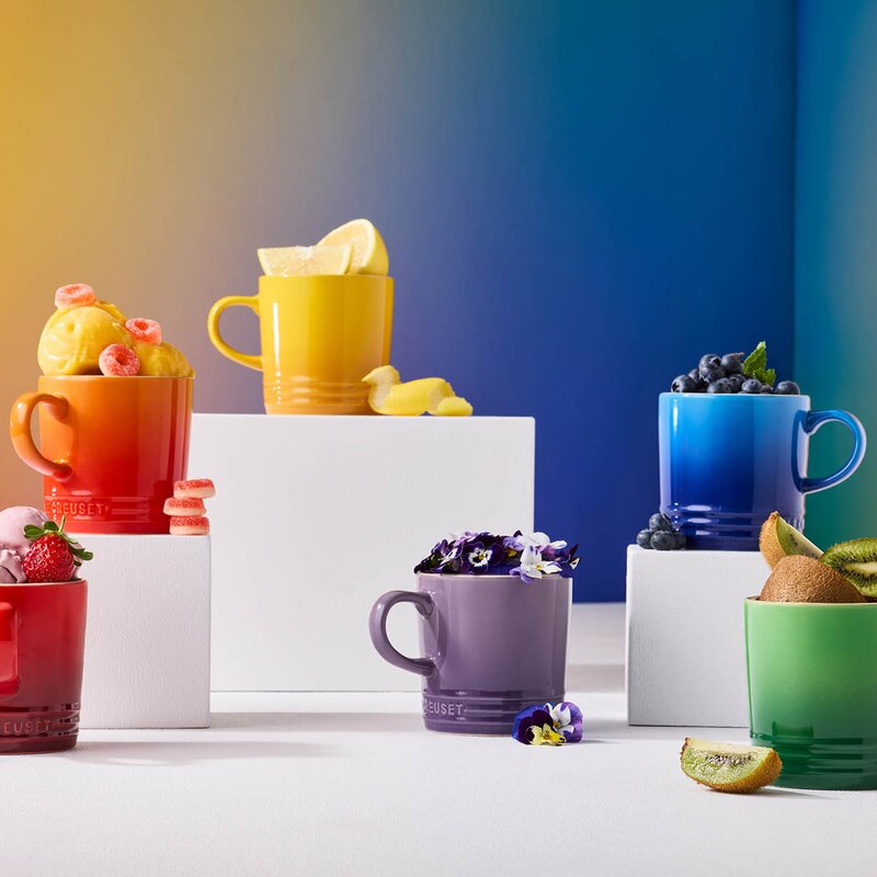 Le Creuset Rainbow kaffekrus 20 cl 6 stk 