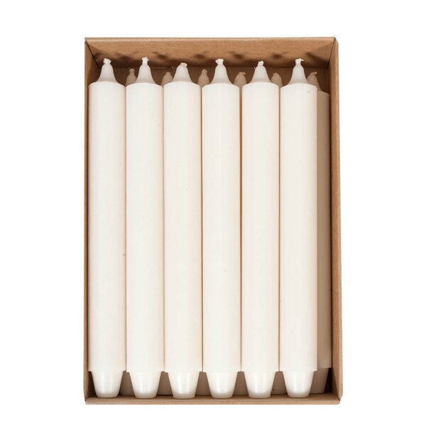 Edelweiss Herregårdslys 30 cm 12 stk benhvit