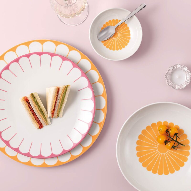 Villeroy & Boch Fleur soleil pastaskål 24 cm 62 cl gul