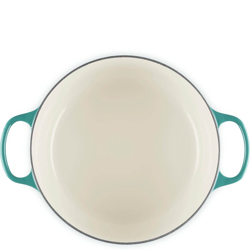 Le Creuset Signature støpejernsgryte rund 28 cm 6,2L Bleu Riviera