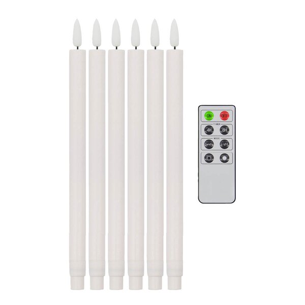 House Doctor LED kronelys 24 cm 6 stk hvit