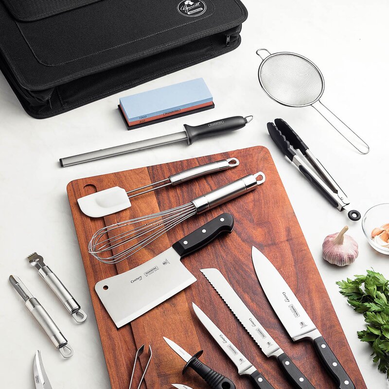 Tramontina Century kniv- og redskapssett 20 deler svart