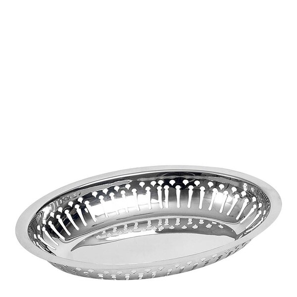 Exxent Serveringskurv oval 28x20 cm stål