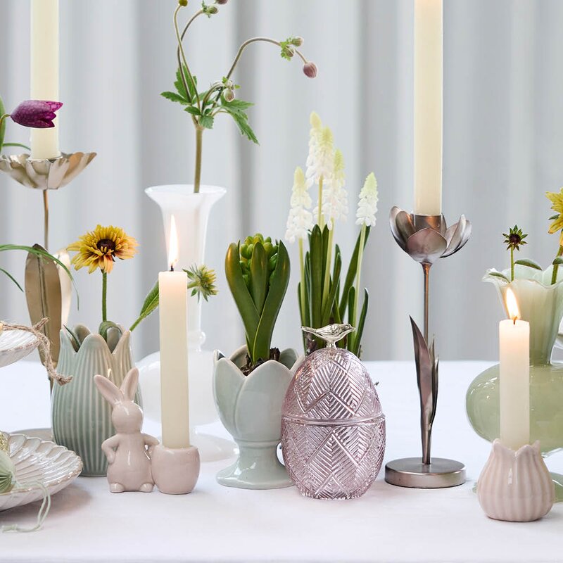 Lene Bjerre Esilia bonbonniere egg 15,5 cm dusty rose