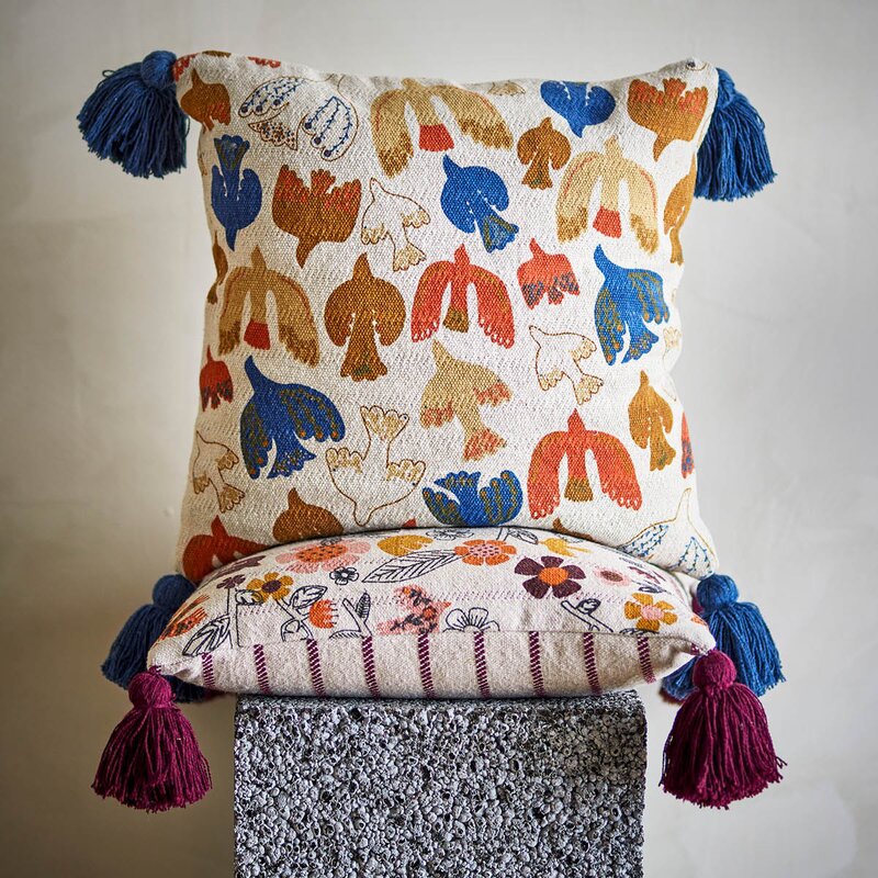 Bloomingville Anniversary pute 45x45 cm flerfarget
