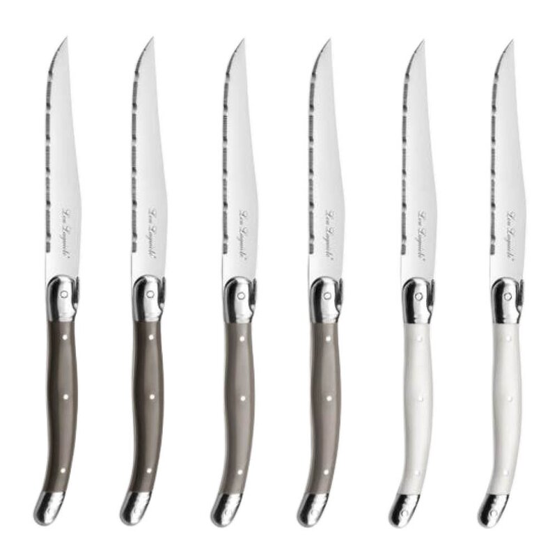 Lou Laguiole Tradition biffkniver i treblokk 6 stk multi