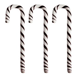 Kosta Boda Polka stav 17 cm 3 stk hvit/svart