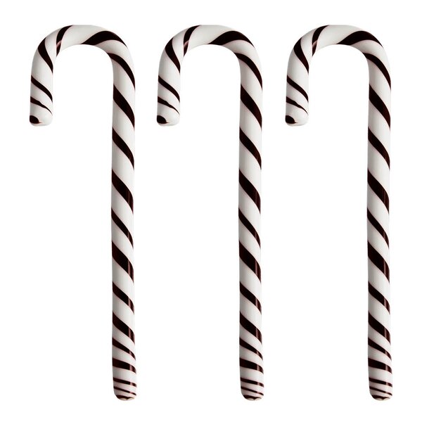 Kosta Boda Polka stav 17 cm 3 stk hvit/svart