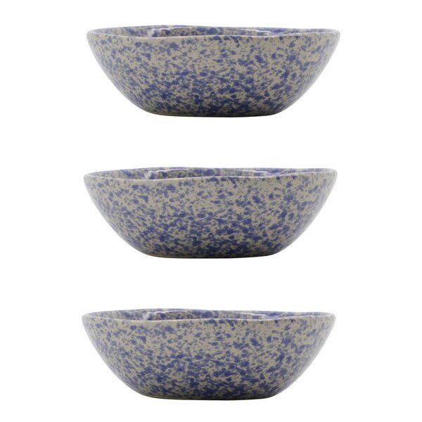 House Doctor Diva skål 4 cl 3 stk blå