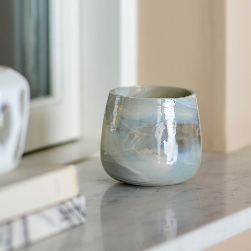 Bloomingville Lyslykt Imran 10x9 cm grå