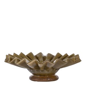 ByOn Lori skål 18 cm grønn/beige