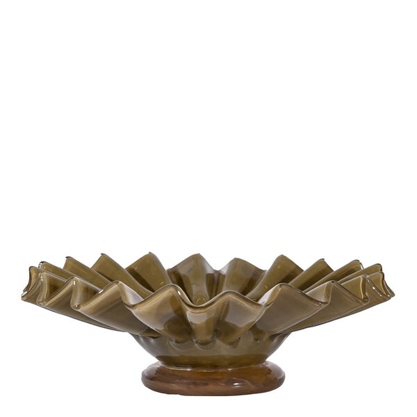 ByOn Lori skål 18 cm grønn/beige
