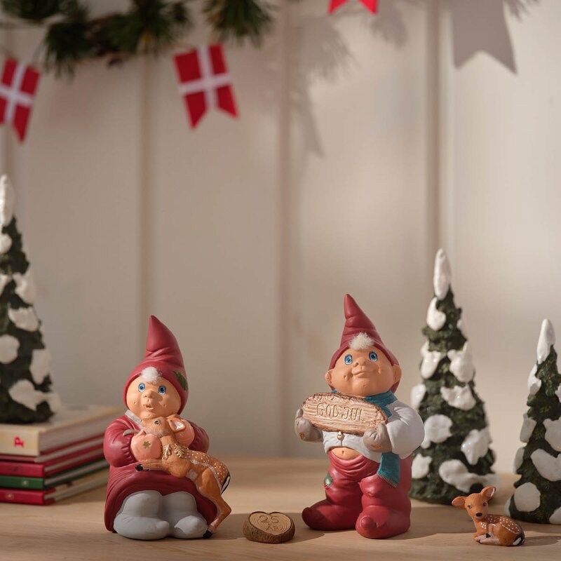 Klarborg Nissepar Elvin & Emmelie 13,5 cm årsnisse 2025