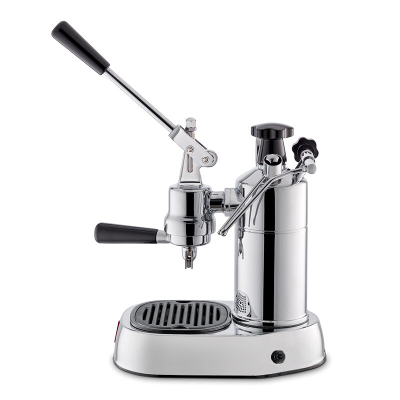 La Pavoni Lever manuell espressomaskin 0,8L professional lusso stål