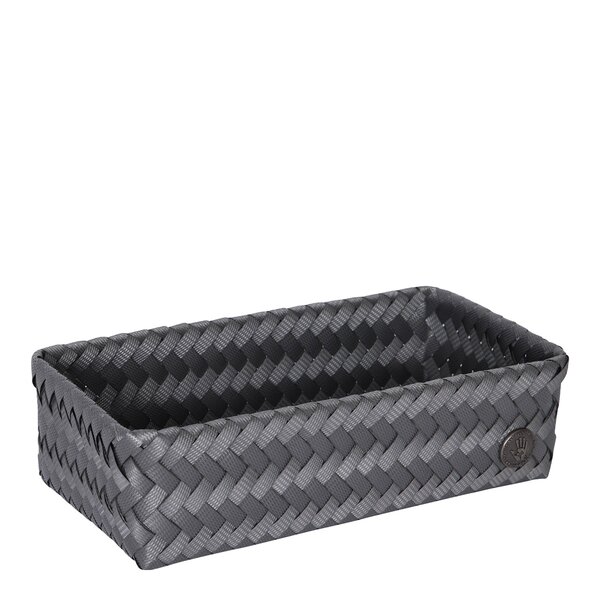 Handed By Fit Double Tiny oppbevaringskurv 24x12x7 cm dark grey