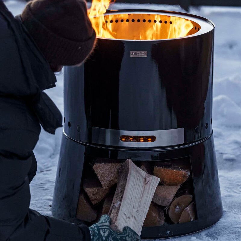 Espegard Pilar 50 Premium rentbrennende bålbrenner svart