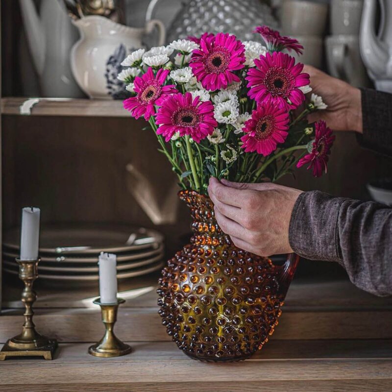 Klimchi Hobnail karaffel 2L amber