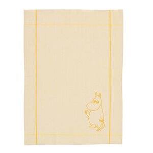 MoominArabia Mummi kjøkkenhåndkle 50x70 cm Mumitrollet gul