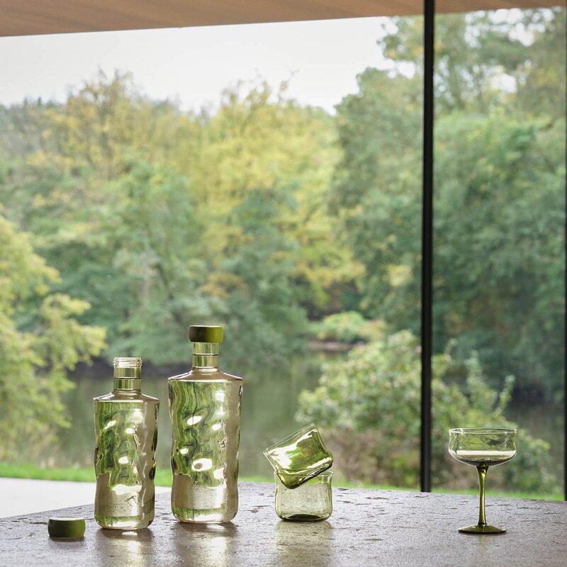 Paveau Swirl Coupe-cocktail glass 26 cl 2 stk Moss