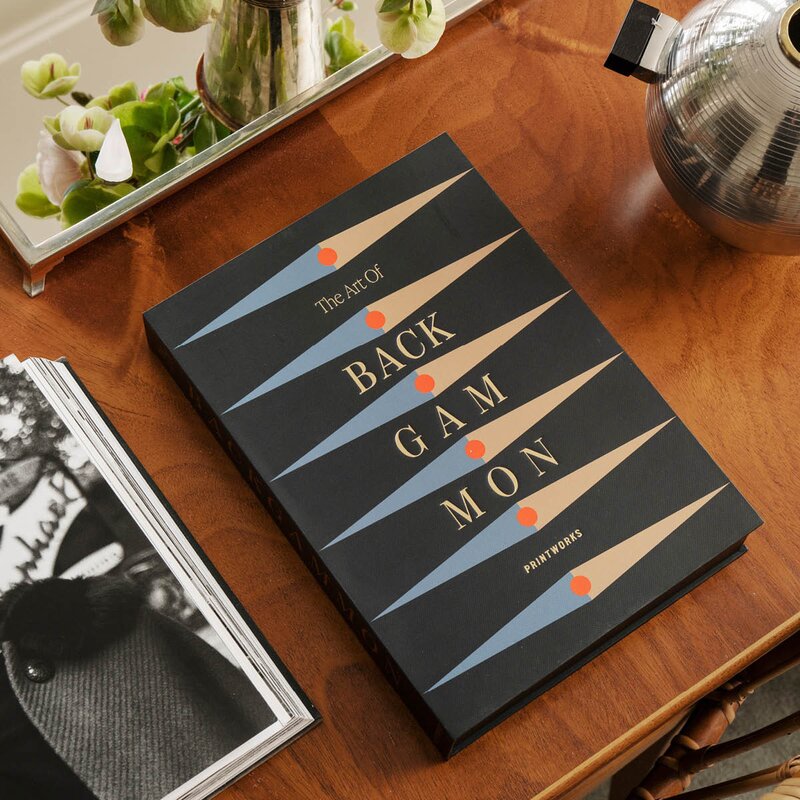 Printworks Klassisk backgammon Art of Backgammon antrasitt