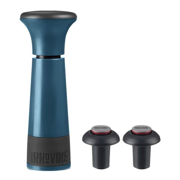 Innovine Vakuumpumpe-vinsparer 18x11,5 cm dyp blågrønn