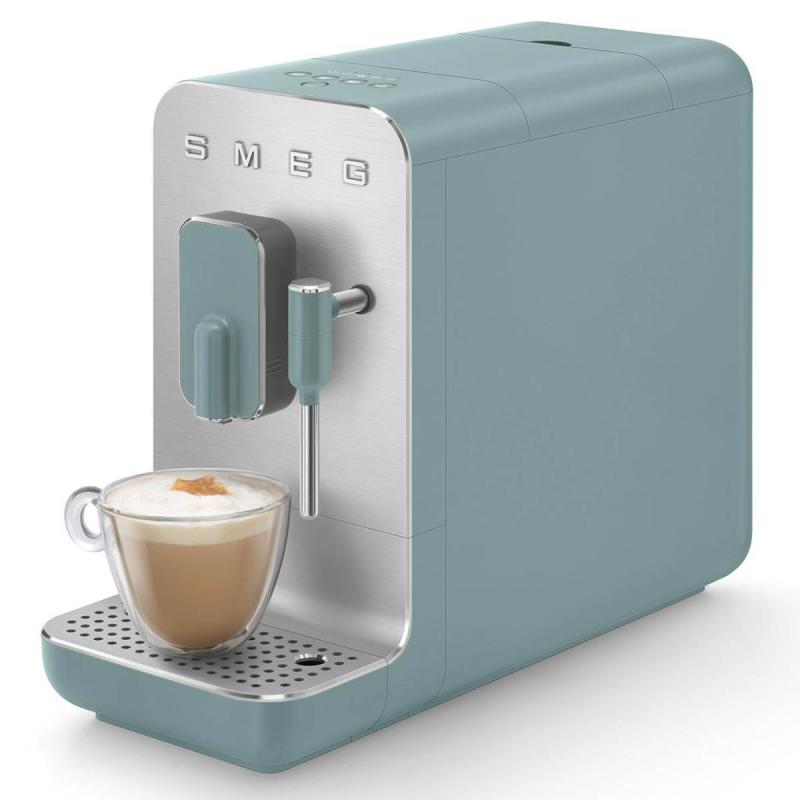 SMEG Kaffemaskin 1,4L m/melkeskummer BCC12 smaragdgrønn