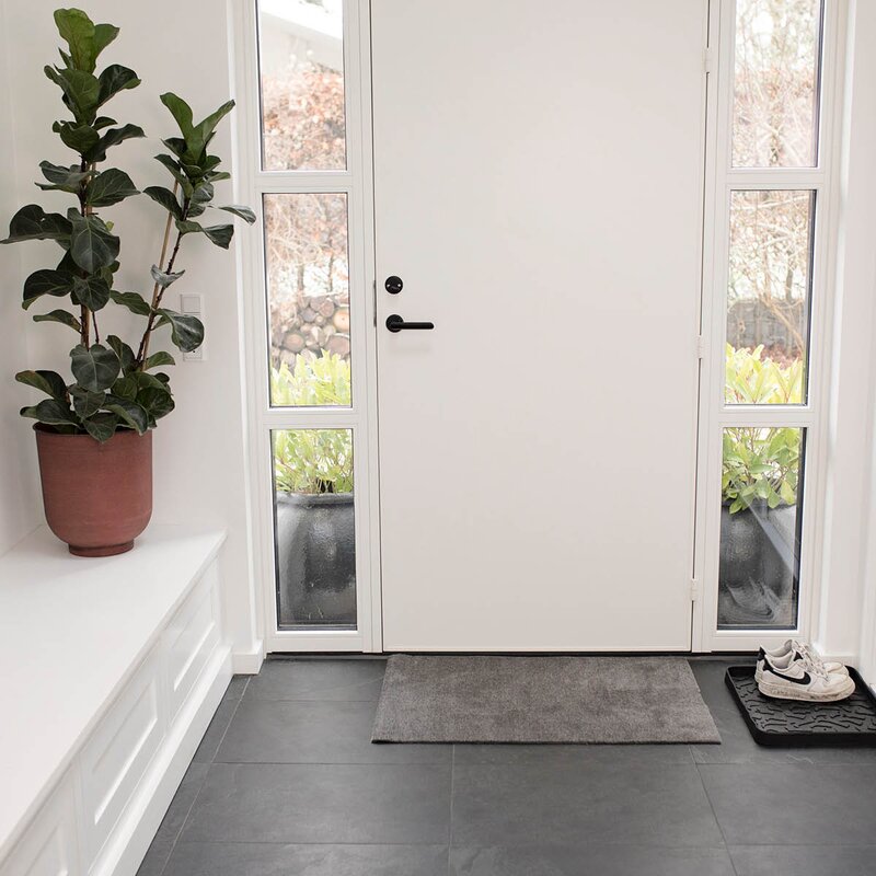 Tica Copenhagen Unicolor gulvmatte 90x60 cm steelgrey