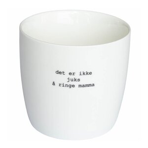 Sögne Home Krus Ikke juks å ringe mamma 30 cl hvit