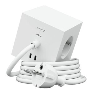Avolt Square 1 USB-C kabel 3 m Opal White