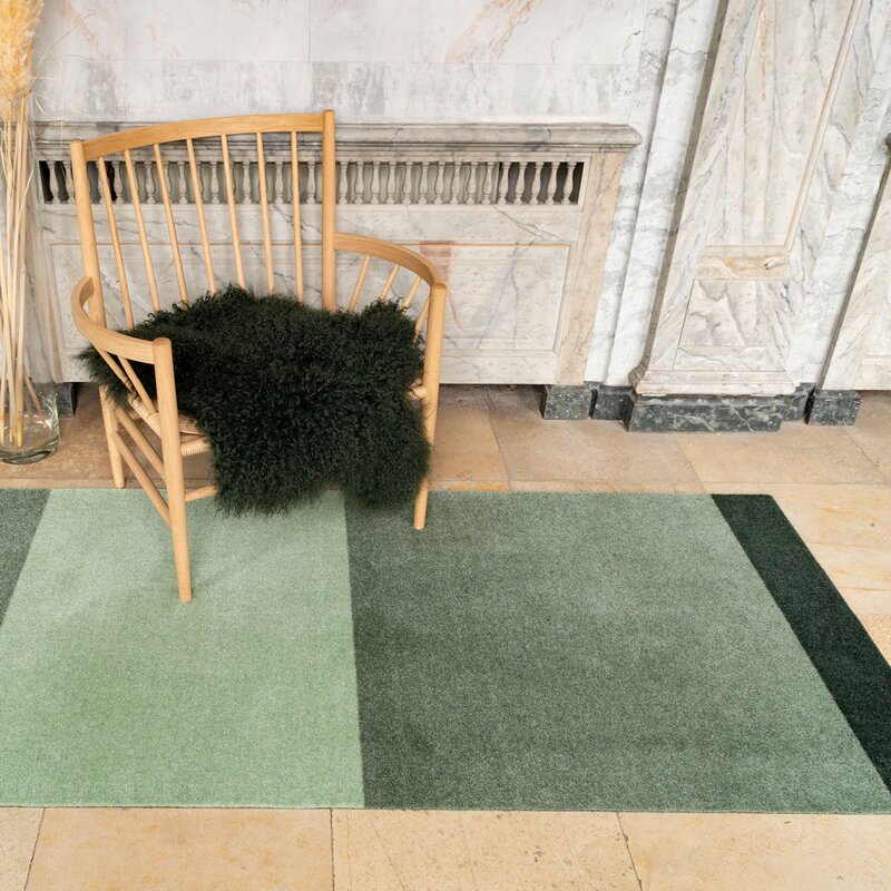 Tica Copenhagen Stripes horisontal gulvmatte 200x90 cm green